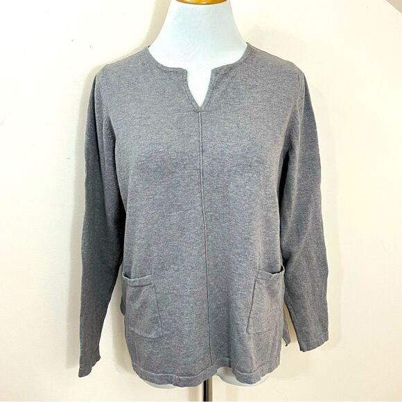 Manstead Taupe/ Greige Knit Cotton/ Yak Sweater S - Picture 1 of 6